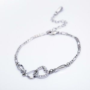 Hearts with Rhinestone Ankle Bracelet